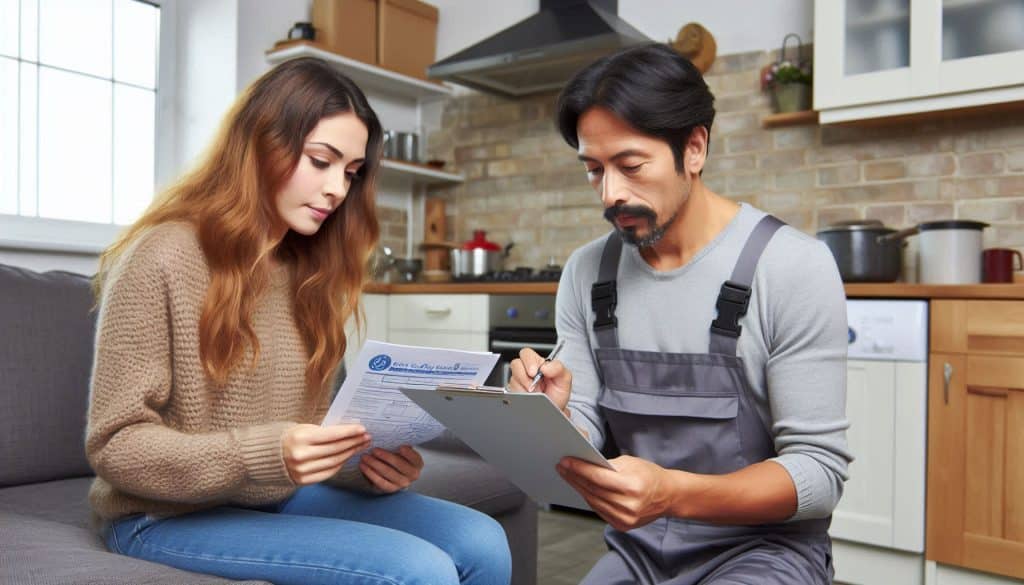 Warning notice about expired electrical safety certificate in rental home
