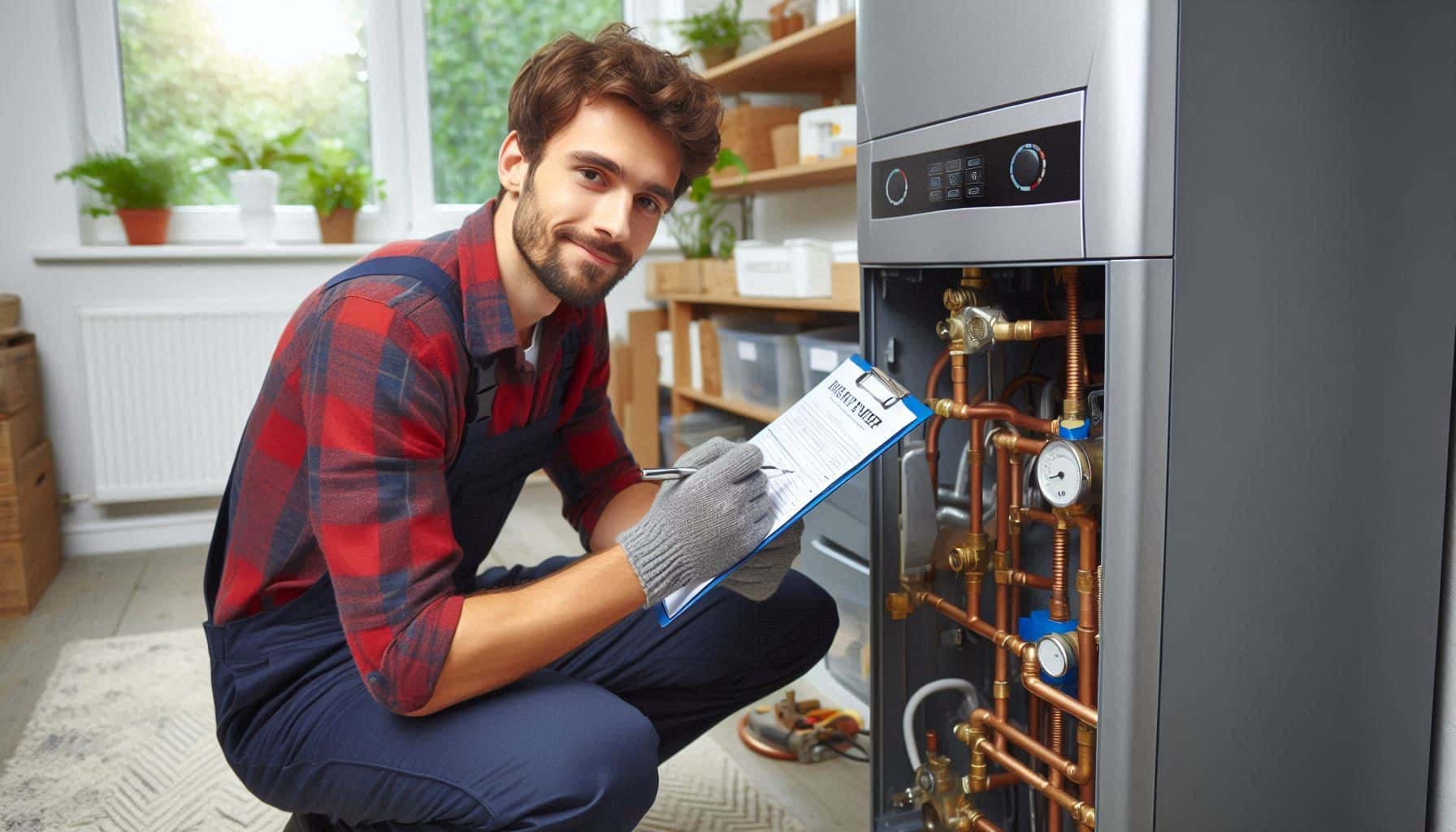 Gas Safe engineer performing boiler care for landlords in London