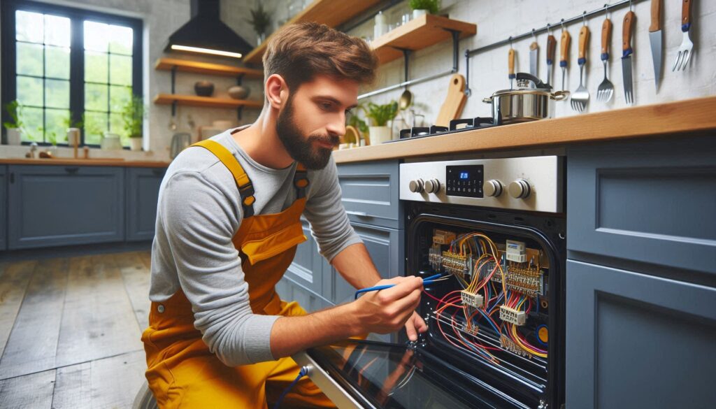Electric cooker installation safety checklist in a UK home