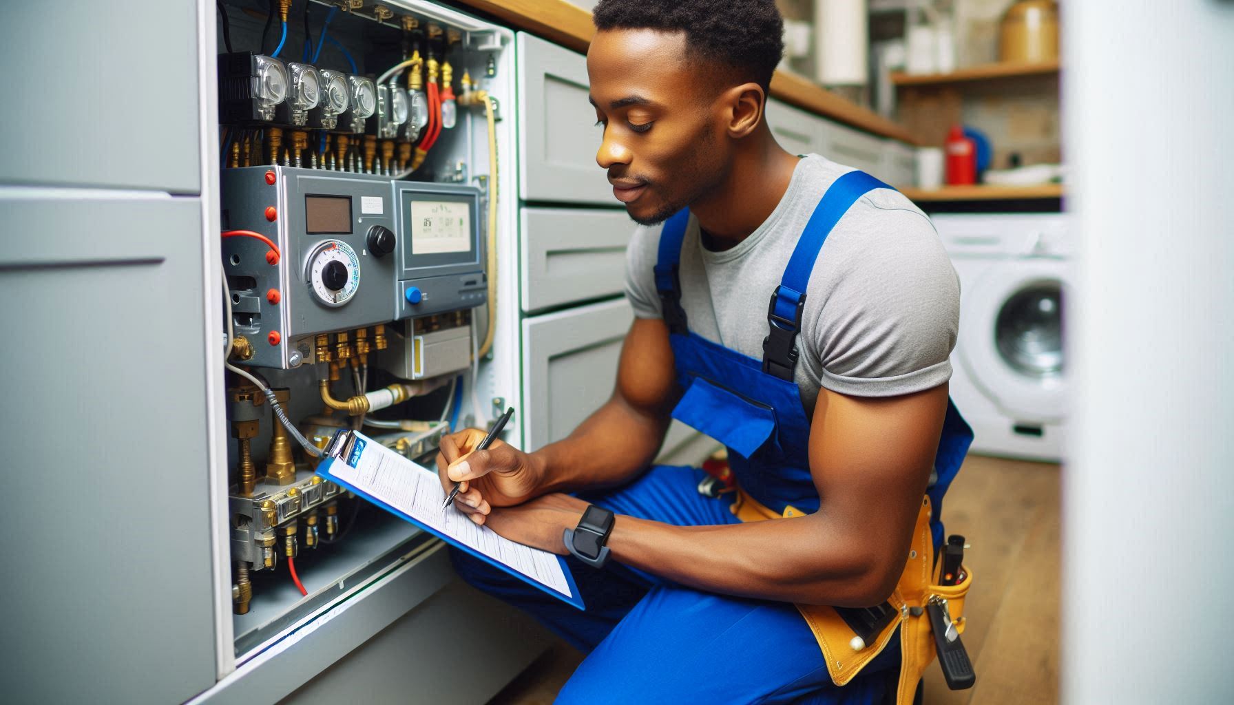 Gas Safe registered engineer providing boiler services in London