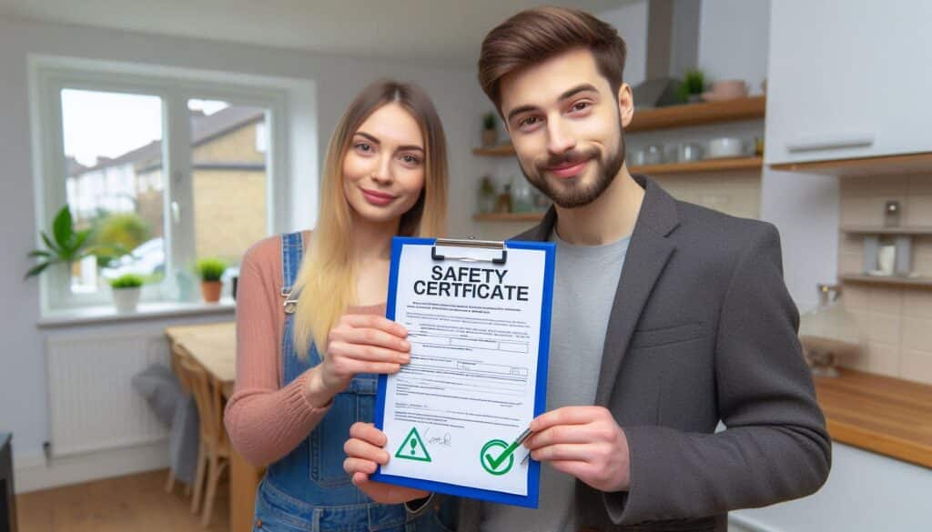 Landlord holding a valid gas safety certificate in London