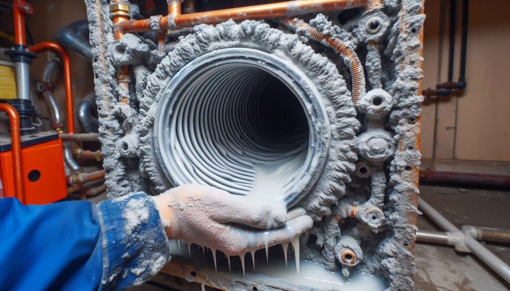 Limescale build-up causing common boiler problems in London