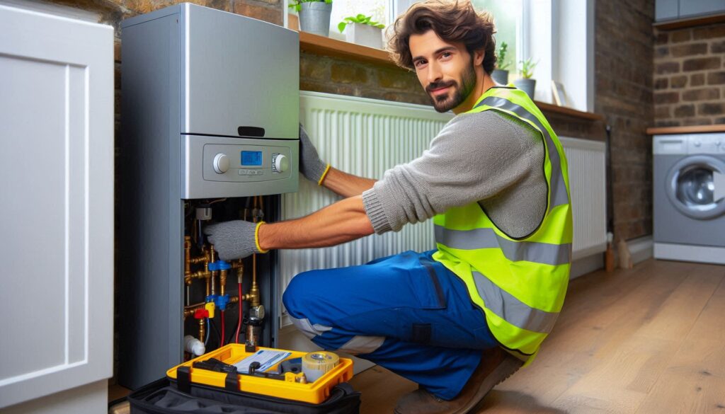 Team of certified gas engineers preparing for gas installation in London