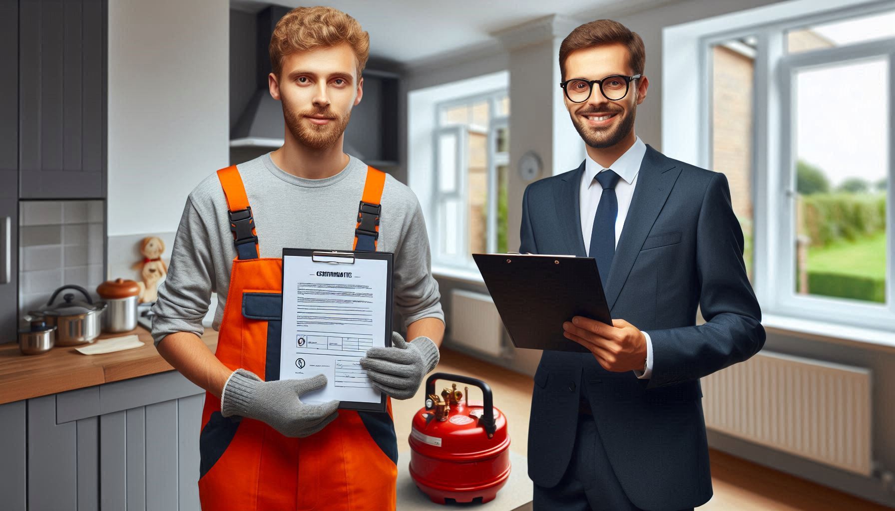 Trusted landlord services in London – engineer performing a safety inspection