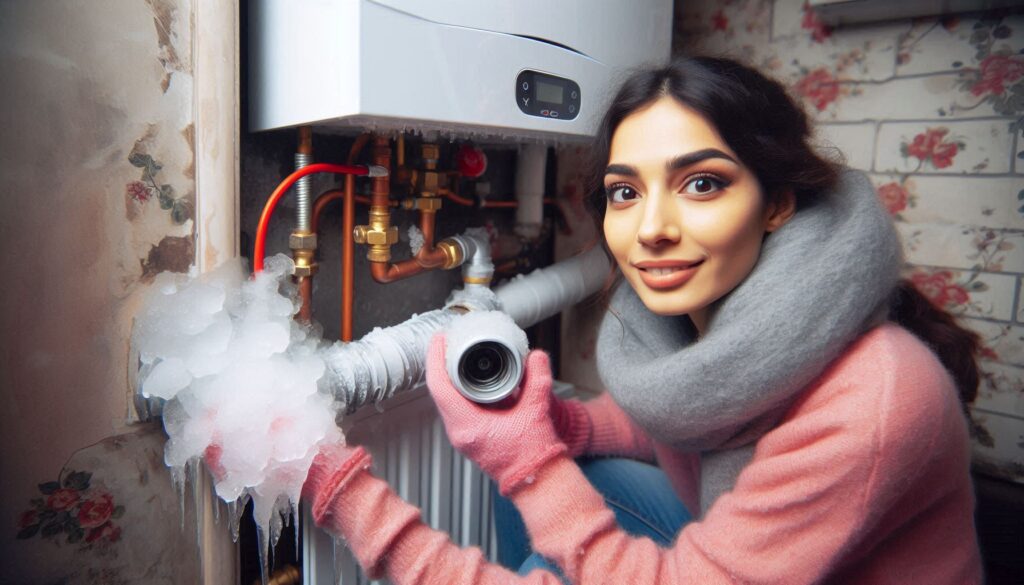 London family dealing with boiler breakdown during cold winter night