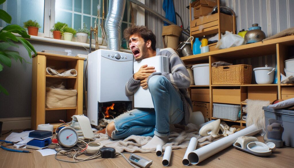 London tenant reporting gas appliance issue to landlord