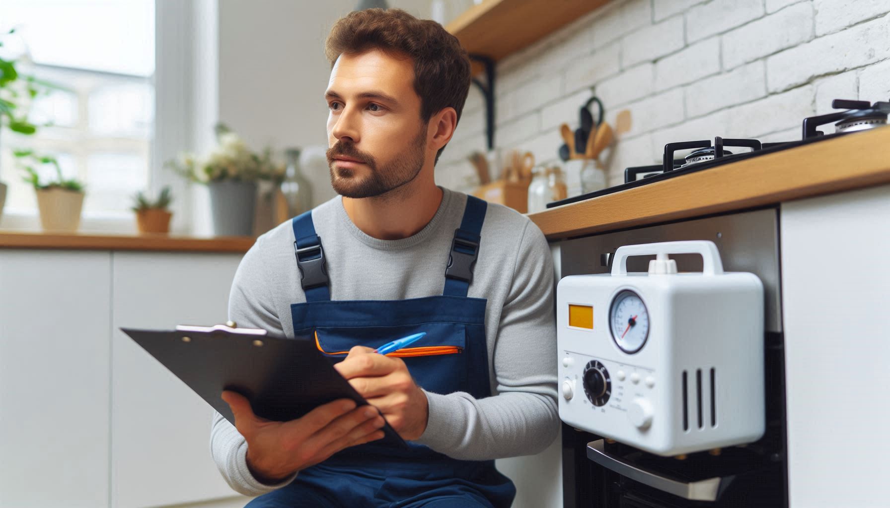 Gas check new tenant inspection by certified engineer in London rental property