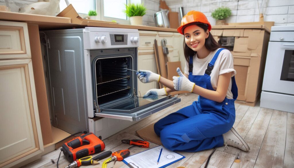 Safe kitchen fitting in London with gas hob and proper ventilation