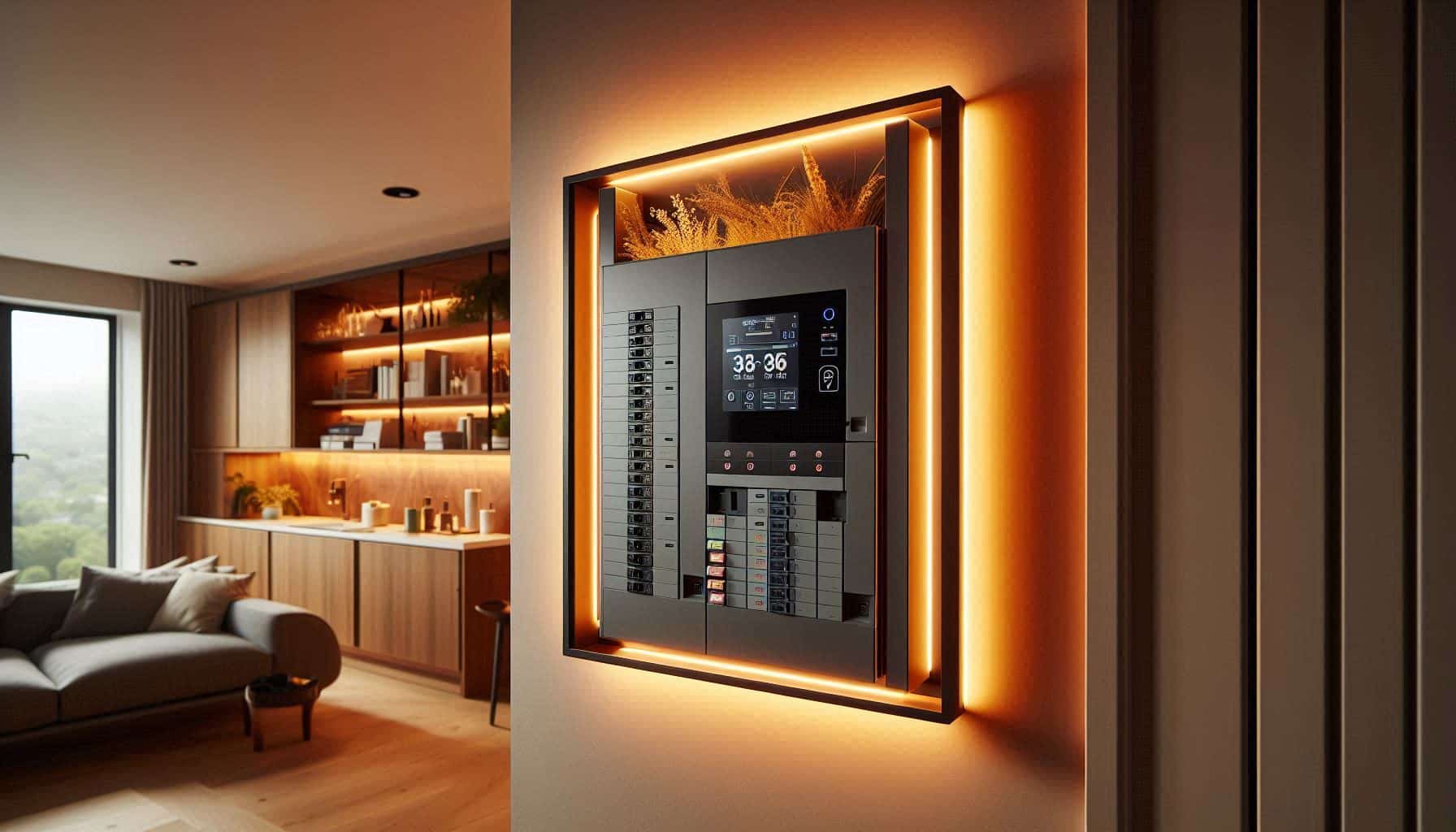 Modern consumer unit installed during a fuse box replacement and electrical panel update in a London home