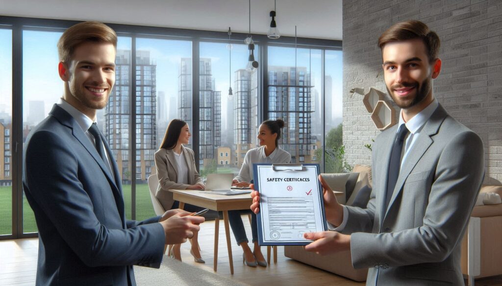 Homeowner verifying a gas engineer on the Gas Safe Register website using gas-safe verification tips.