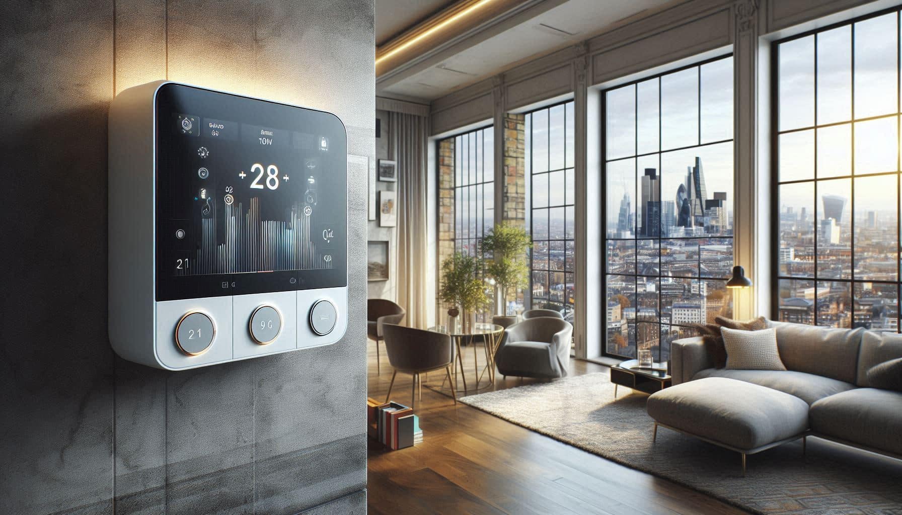 Smart thermostat integration controlling a boiler system for improved energy control London.